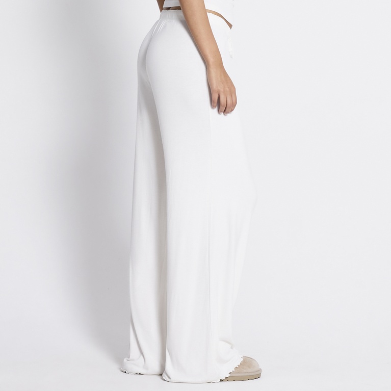 Loose soft pants "Carla" Off white